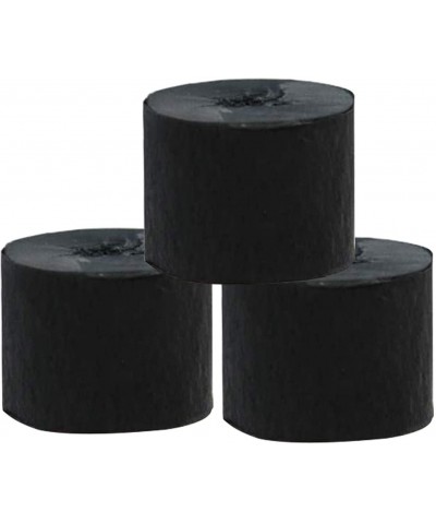 Black Streamers Party Decorations Crepe Paper Streamer Roll Garland Banner- 246 Foot - CZ19E0G3R26 $6.79 Streamers