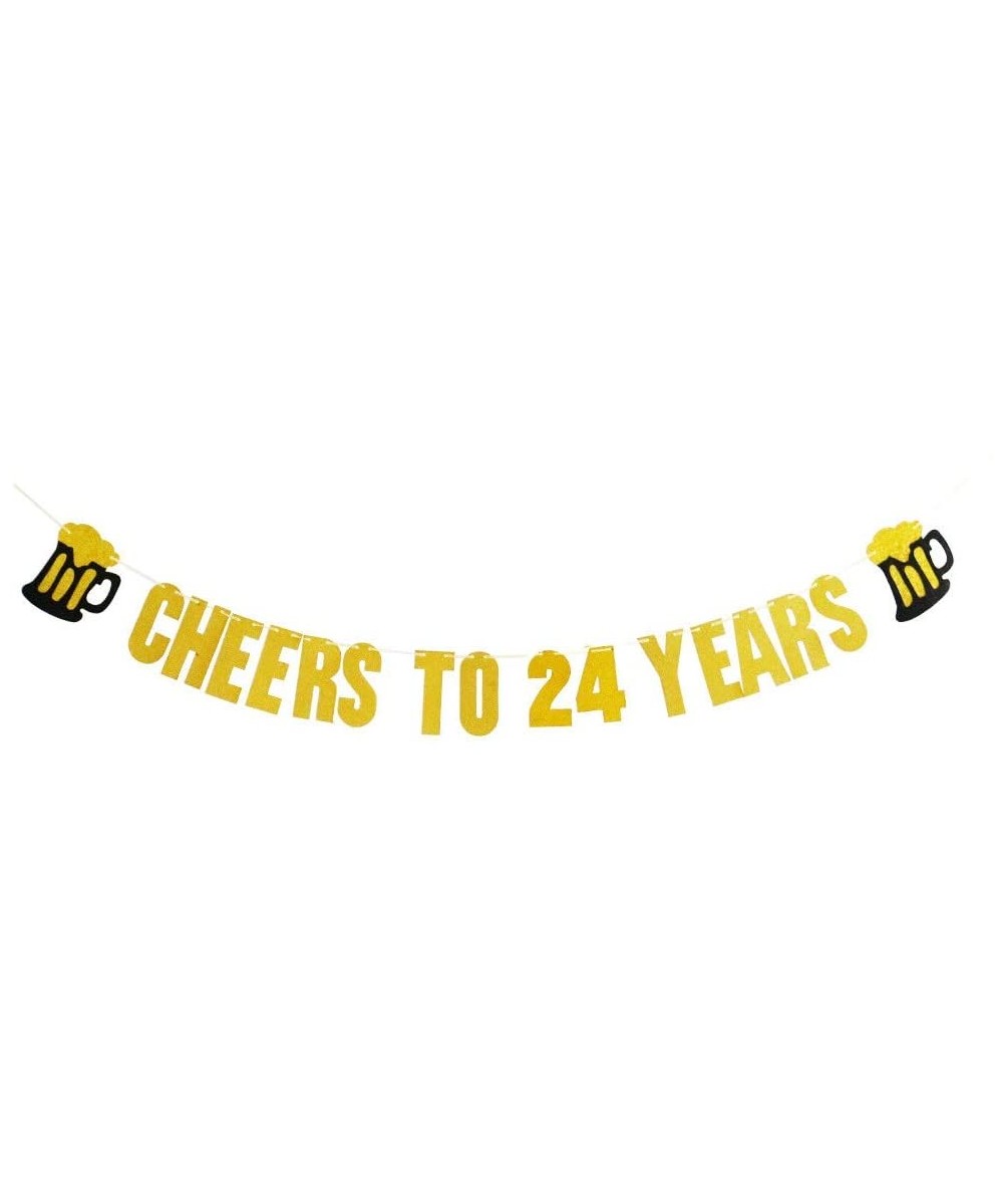 24Th Birthday Banner 24Th Birthday Party Ideas Happy 24Th Birthday Banner Decorations Supplies Celebration Party Banner Cheer...