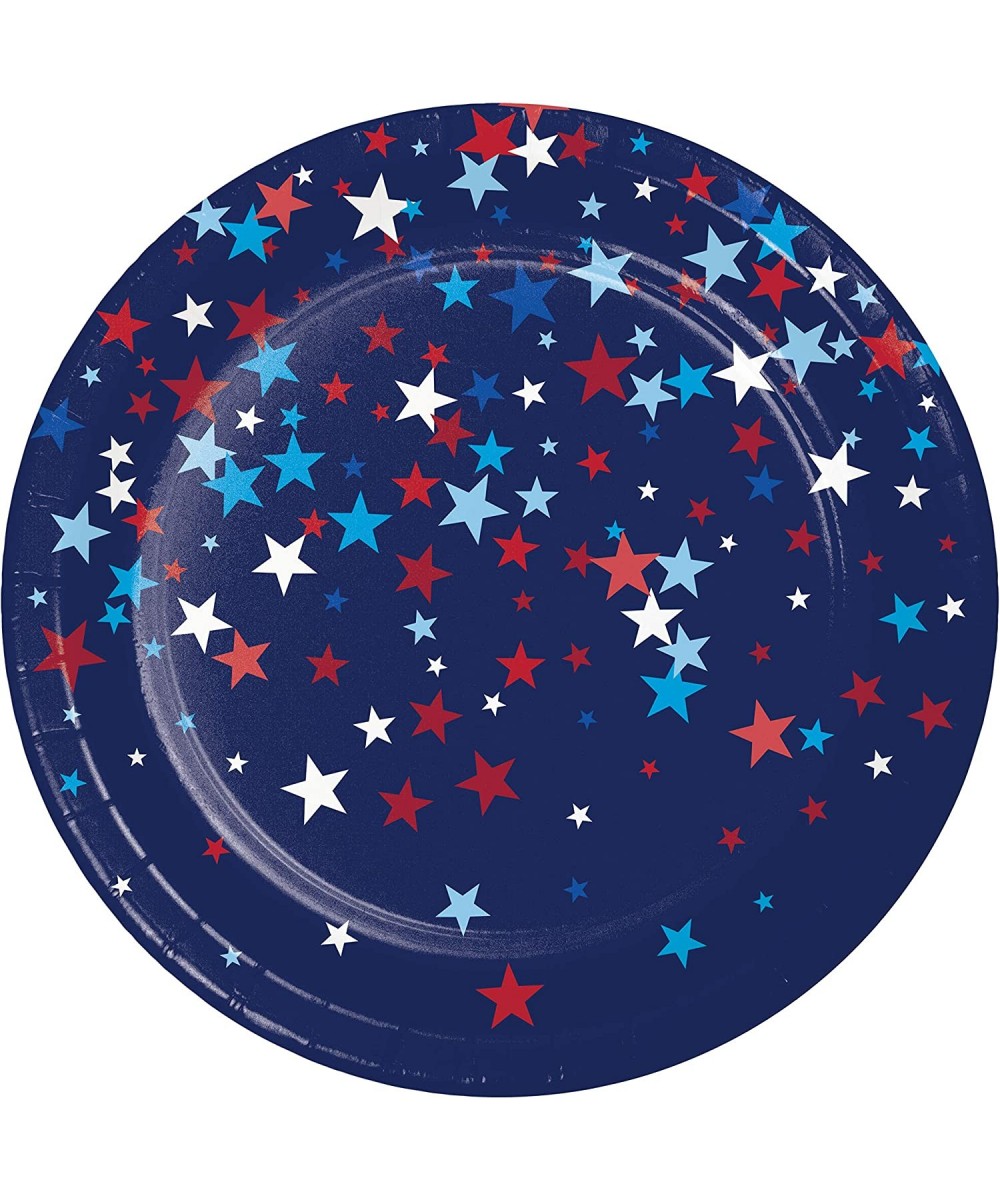 Patriotic Pride Fourth of July Dessert Plates- 7"- Multi-color - CN193MKQ02N $3.81 Tableware