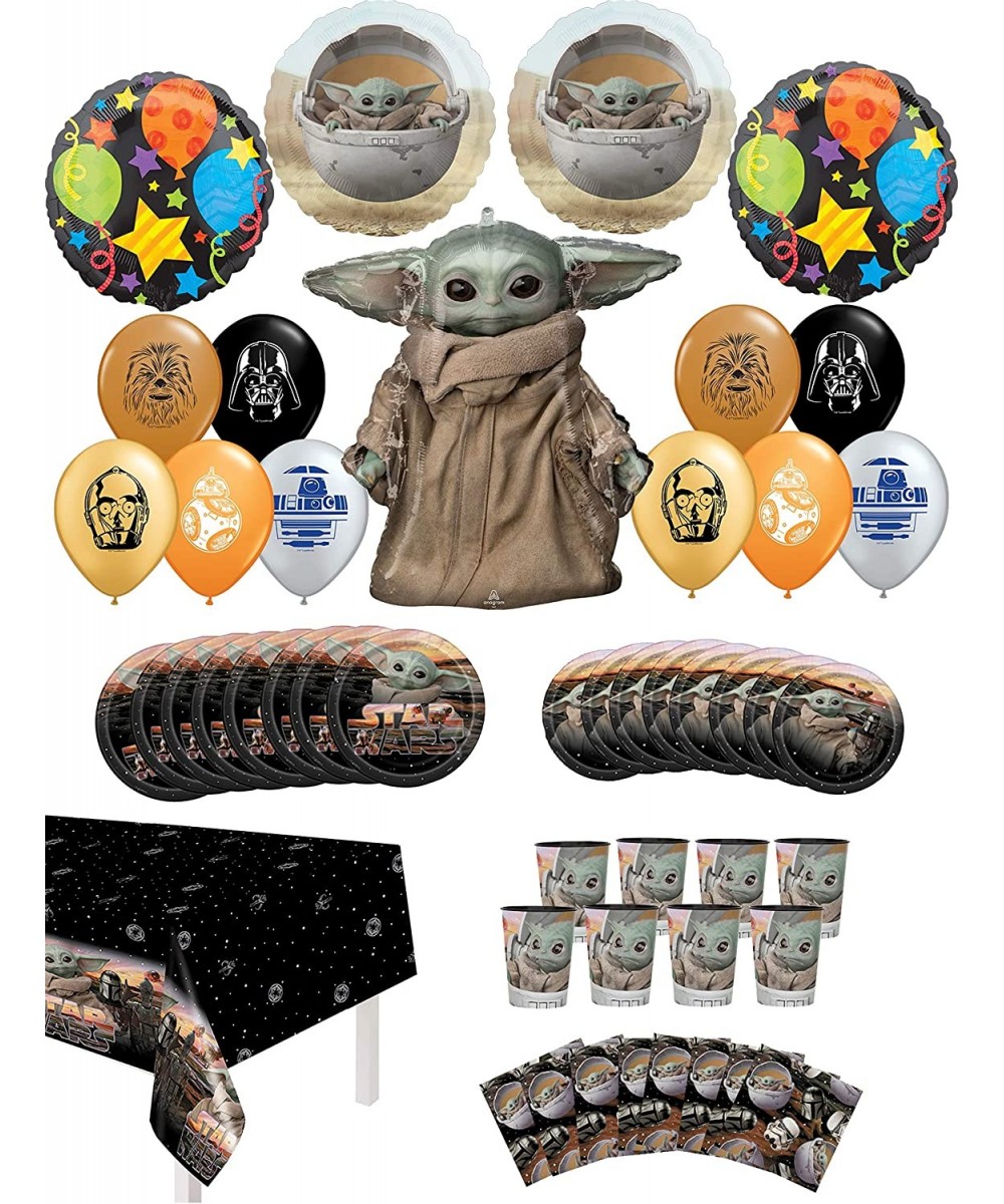 Star Wars Mandalorian The Child Birthday Party Supplies 8 Guest Baby Yoda Table Decor and Balloon Bouquet Decorations - C319G...