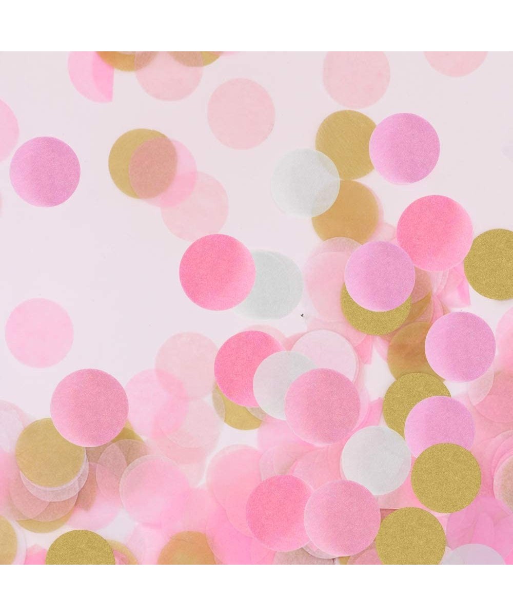 Circle Tissue Paper Confetti Table Dots Glitter Confetti for Party Wedding Birthday Anniversary Baby Shower- 1.76 oz- 1 inch ...