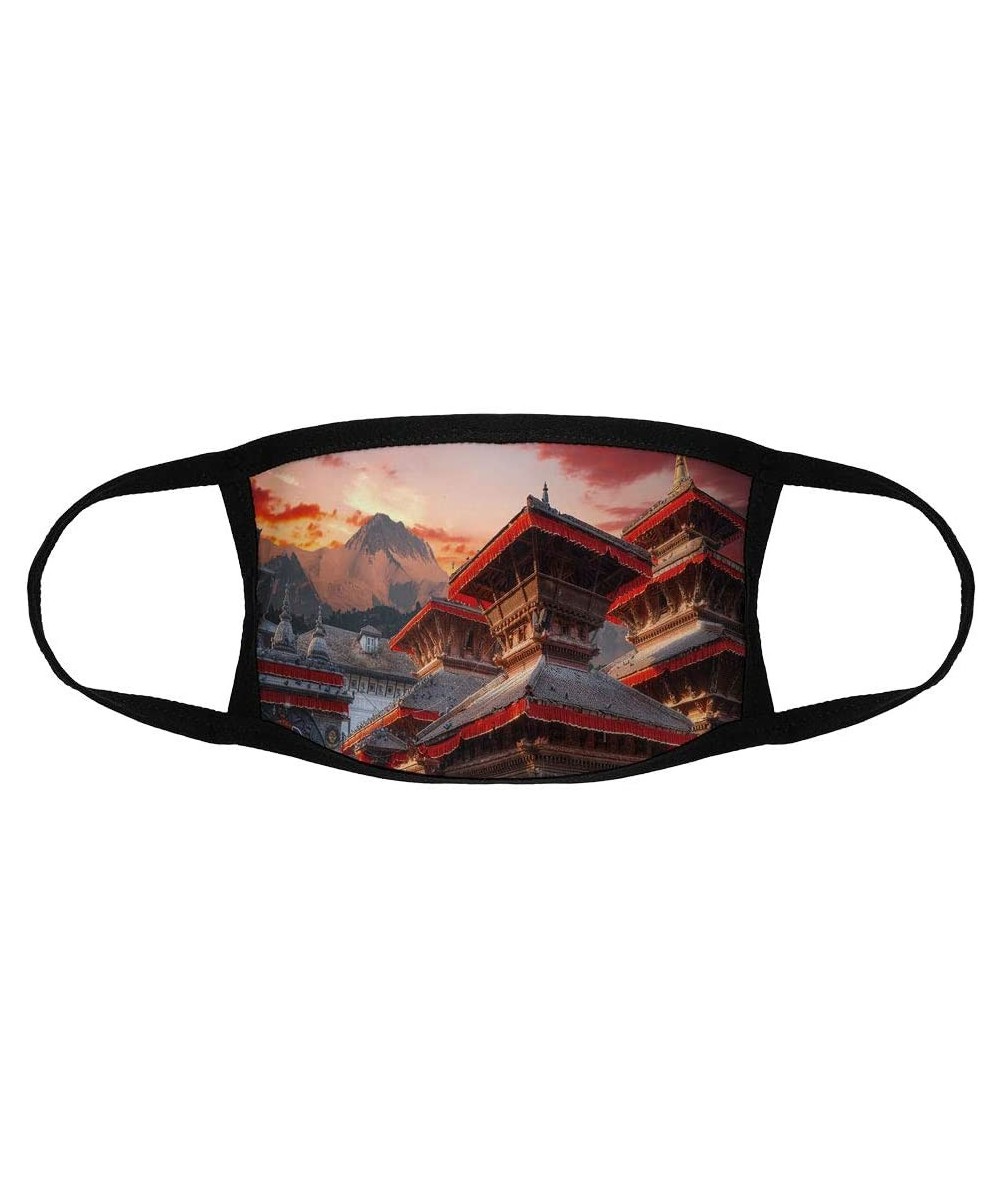 Patan .Ancient City/Reusable Face Mouth Scarf Cover Protection №W0309403 - Patan .Ancient City in Kathmandu Valley Nepal N14 ...