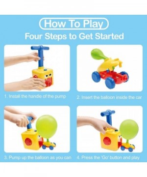 Power Balloon Car Toy for Kids- Balloon Powered Rocket & Spaceman with Launch Tower- STEM Inertial Power Racer Cars Kit for B...