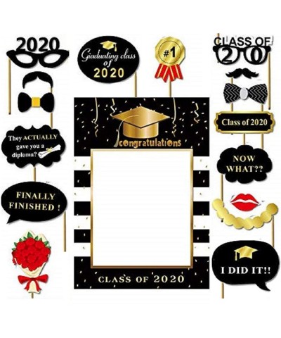 Graduation Photo Booth Props Congratulations 2020 Graduation Class of 2020 Party Supplies(Pack of 17) - CS18RQHHSLY $7.55 Pho...