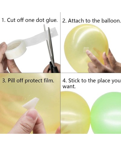 KIMCOME Balloon Arch Kit Balloon Decoration Strip Kit for Garland- 50 Feet Balloon Tape Strip- 300 Dot Glue Point Stickers- S...
