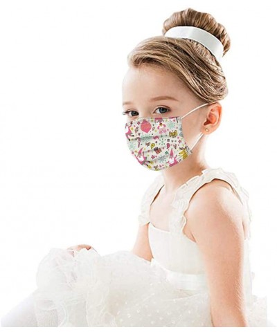 Children's Face_Mask Disposable- Christmas Kids Industrial 3Layer Facemask with Ear Loop for New Year- Protective Dust-Proof ...