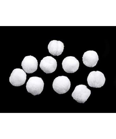 10pc White Pom Pom Deluxe ø15mm- Poms- Clothing- Footwear Decor and Accessories- Haberdashery - 1 white - CM18TGN3IXO $6.80 T...