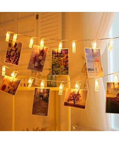 80 LED Photo Clip String Lights Battery Powered Twinkle Lights Pictures Display String Fairy Lights Home Decor Lights for Han...
