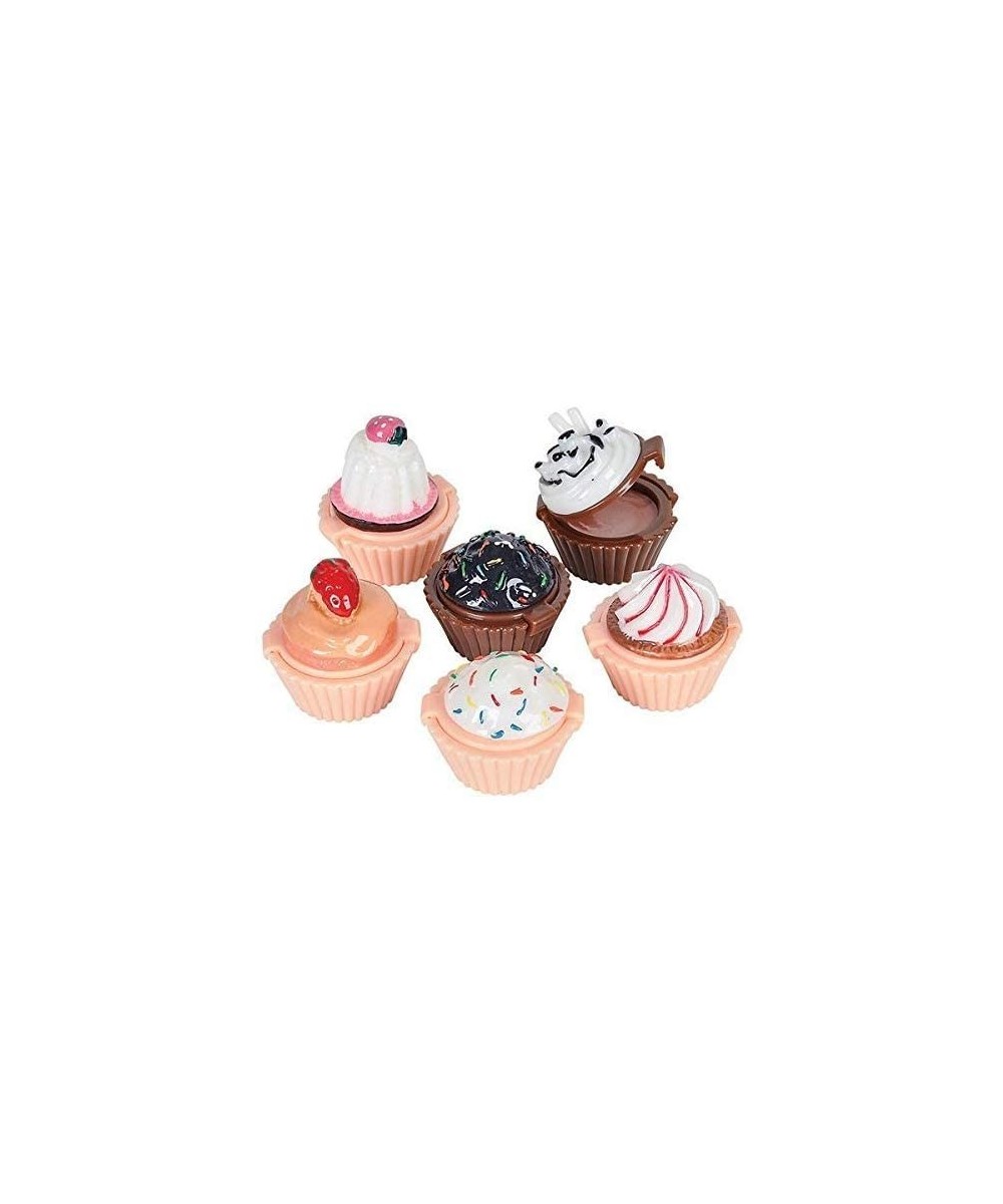 Lip Gloss Cupcake Shape - 12 Pack Assorted Designs in Colorful Box- Girls Birthday Party Favor- Goody Bag Filler- Prize- Easy...