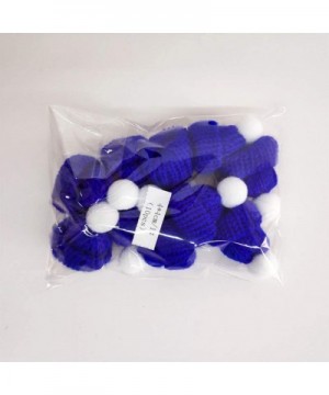 10pcs Christmas Knit Hat Mini Santa Hats Christmas Tree Ornaments (Dark Blue) - Dark Blue - CB18YSCKYR7 $6.24 Hats