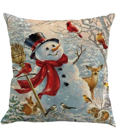Christmas Decor Christmas Pillow Cover Pillowcases Decorative Sofa Cushion Cover 45x45cm- Christmas Ornaments Advent Calendar...