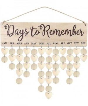 Wooden Birthday Reminder Calendar Tracker Important Days DIY Hanging Board Decoration Personalized Birthday Gift - CC199GQ2NM...