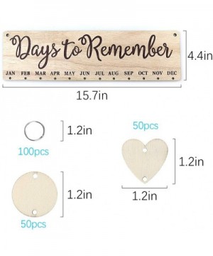 Wooden Birthday Reminder Calendar Tracker Important Days DIY Hanging Board Decoration Personalized Birthday Gift - CC199GQ2NM...