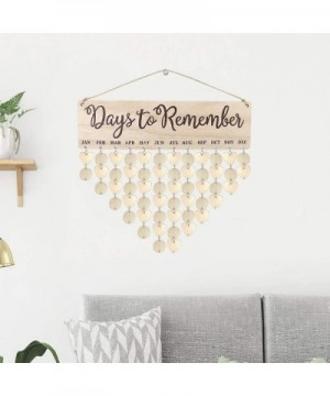 Wooden Birthday Reminder Calendar Tracker Important Days DIY Hanging Board Decoration Personalized Birthday Gift - CC199GQ2NM...