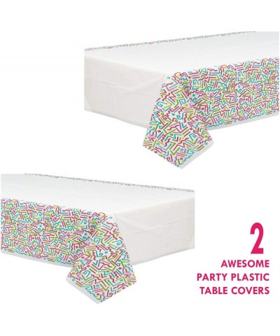 Awesome 80's and 90's Party Supplies - Rad Shapes Plastic Party Table Cover- 54" x 108" (2 Pack) - Rad Shapes Plastic Party T...