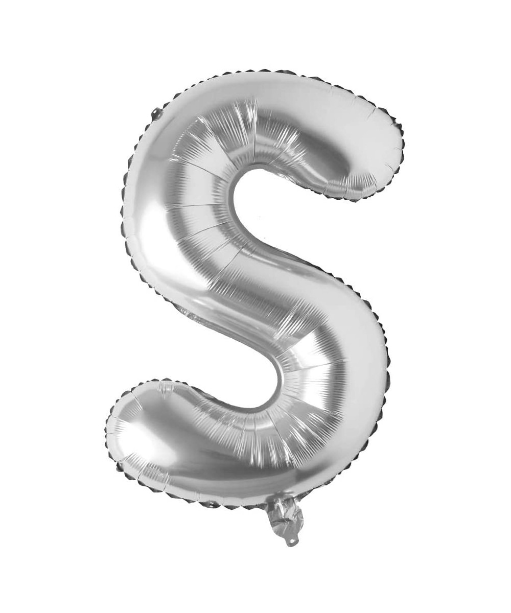 40 inch Letter Balloons Silver Alphabet Number Balloon Foil Mylar Party Wedding Bachelorette Birthday Bridal Shower Graduatio...