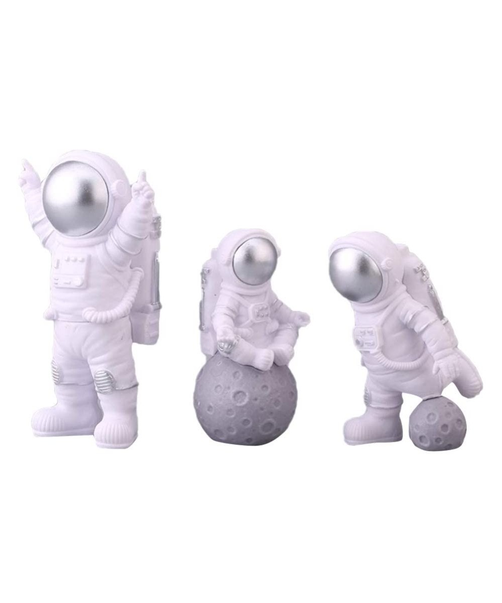 Outer Space Themed Cake Topper Decor Astronaut Party Decorations Astronaut Figurines Toys Boys Kids Room Bedroom Car Dashboar...