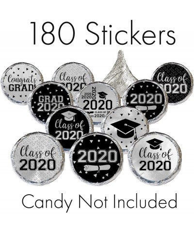 Class of 2020 Graduation Party Favor Labels - 180 Stickers (Silver Foil) - Silver Foil - CW18M5ZKCI4 $7.49 Favors