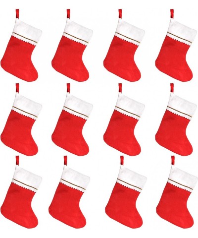 Tall 15" Red Felt Christmas Holiday Stockings (12 Pack) - CC11KQQJ0DD $22.01 Stockings & Holders