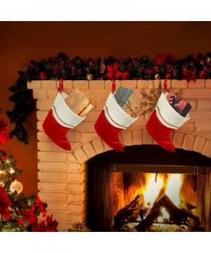 Tall 15" Red Felt Christmas Holiday Stockings (12 Pack) - CC11KQQJ0DD $22.01 Stockings & Holders