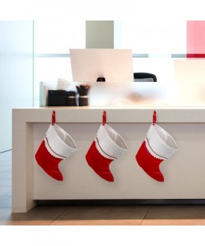 Tall 15" Red Felt Christmas Holiday Stockings (12 Pack) - CC11KQQJ0DD $22.01 Stockings & Holders