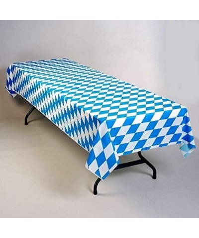 Oktoberfest Bavarian Blue Diamonds Plastic Table Cover Roll 40" x 150' - CD18I4ZUL8Y $31.39 Tablecovers