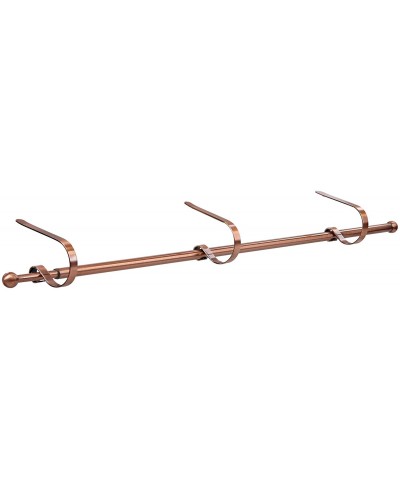 The Original MantleClip Stocking Holder Rod- for Large Families- Brushed Copper - Brushed Copper - C112N5RGMUJ $31.31 Stockin...