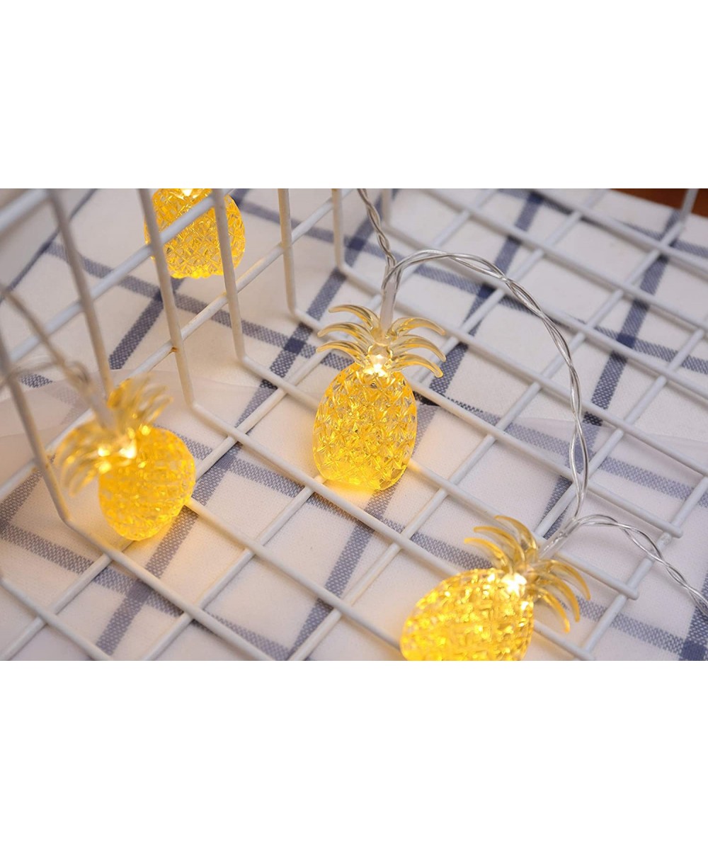 Pineapple Lights Pineapple String Lights 10/20/30/80/100LED Pineapple Decor Patio String Lights for Outdoor Indoor Bedroom Ho...