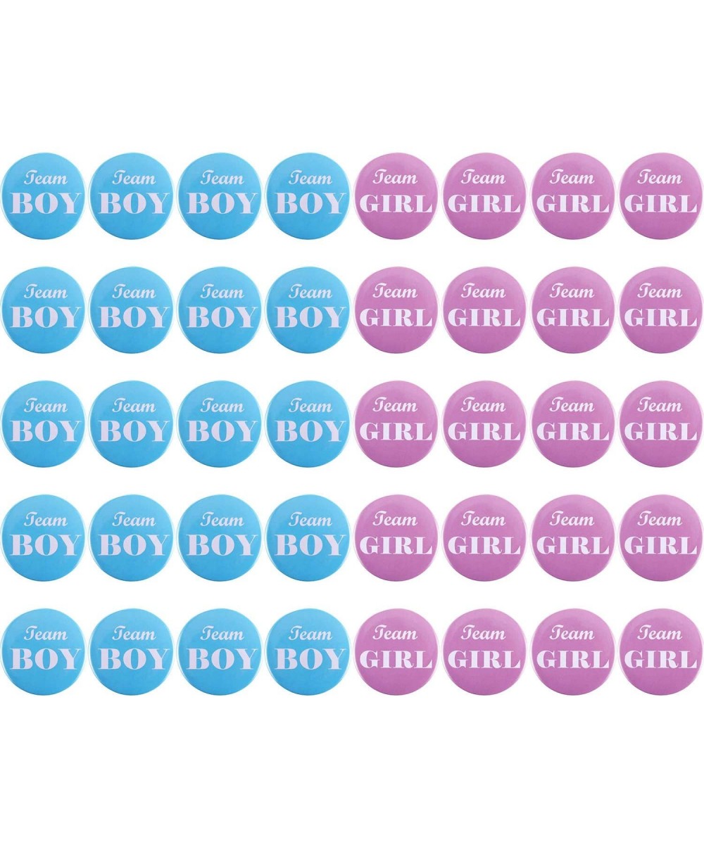40 Pieces Gender Reveal Button Pins Boy Girl Pinback Button Pins for Team Baby Shower Party Favors- 2 Inches - C818O3O4THE $1...