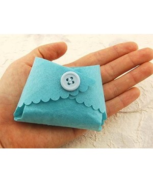 24pcs Mini Felt Diaper Baby Shower Favor Bags (Blue) - Blue - CE18D7H6LI6 $7.79 Favors