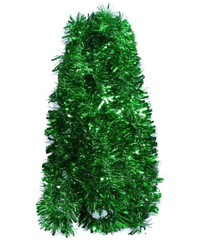 Green Tinsel Garland for Christmas Tree Decorations Wedding Birthday Party Supplies 33 FEET - Green - CJ18GHWROS7 $8.13 Garlands