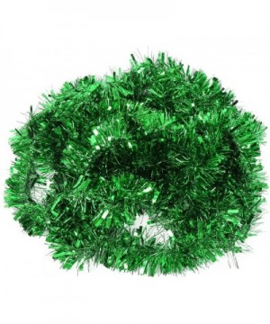 Green Tinsel Garland for Christmas Tree Decorations Wedding Birthday Party Supplies 33 FEET - Green - CJ18GHWROS7 $8.13 Garlands