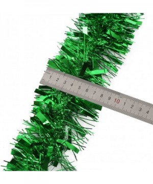 Green Tinsel Garland for Christmas Tree Decorations Wedding Birthday Party Supplies 33 FEET - Green - CJ18GHWROS7 $8.13 Garlands