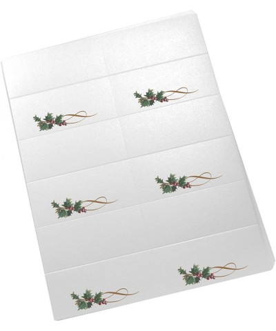 Christmas and Holiday Holly Swirl Printable Place Cards- Set of 150 (25 Sheets)- Laser & Inkjet Printers - Perfect for Weddin...