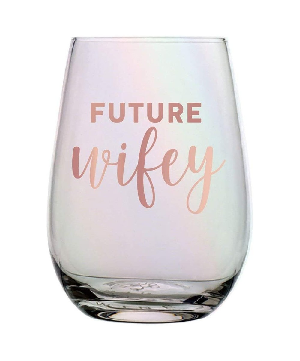 Slant Collections Stemless Wine Glass- 20-Ounce- Future Wifey - CK18027WXUC $13.01 Tableware