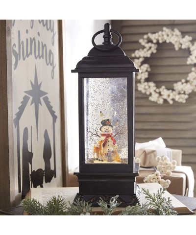 11" Snowman Lighted Water Lantern With Music - Snowman - C418D07GM2M $35.11 Snow Globes