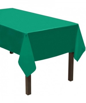 Heavy Duty Rectangle Plastic Table Cover Available in 24 Colors- 54 x 108- 3-Count- Kelly Green - Kelly Green - CU19EDM7DD4 $...