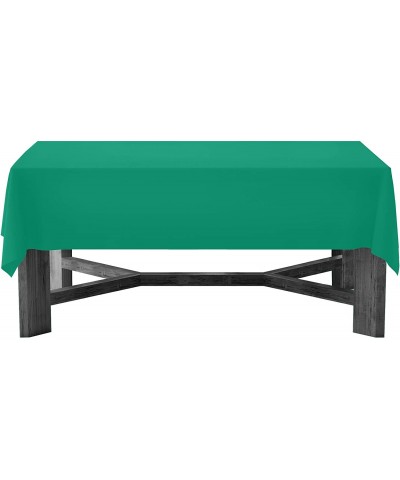 Heavy Duty Rectangle Plastic Table Cover Available in 24 Colors- 54 x 108- 3-Count- Kelly Green - Kelly Green - CU19EDM7DD4 $...