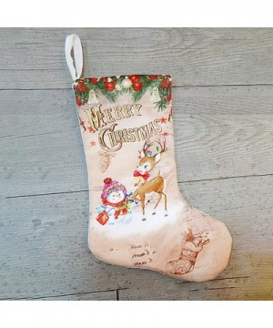 Christmas Decor Christmas Pendant Santa Snowman Elk Pattern Christmas Socks Gift Bag- Christmas Ornaments Advent Calendar Pil...