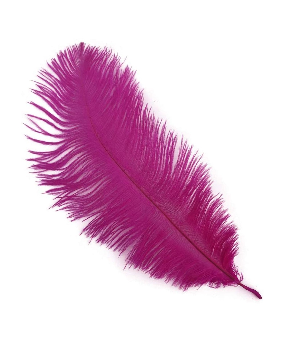 Fuchsia 8-10inch 20-25cm Ostrich Feather Plumes Wedding Centerpiece Table Decoration Pack of 20 - Fuchsia - CT1262IIR3R $5.24...