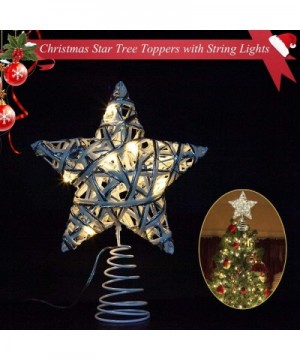 Christmas Tree Topper- Star Toppers with 20 LED Lights Treetop Decorations with Battery Operated (2AA Battery Not Included)- ...