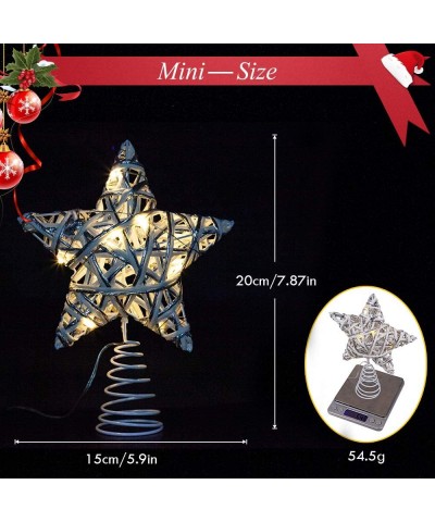 Christmas Tree Topper- Star Toppers with 20 LED Lights Treetop Decorations with Battery Operated (2AA Battery Not Included)- ...