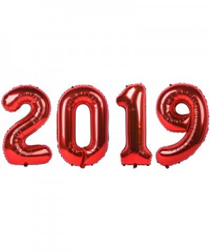 2019 Number Balloons Red Helium Balloons Anniversary Grad Party Decoration - Red2019 - C518R233Z45 $7.55 Balloons