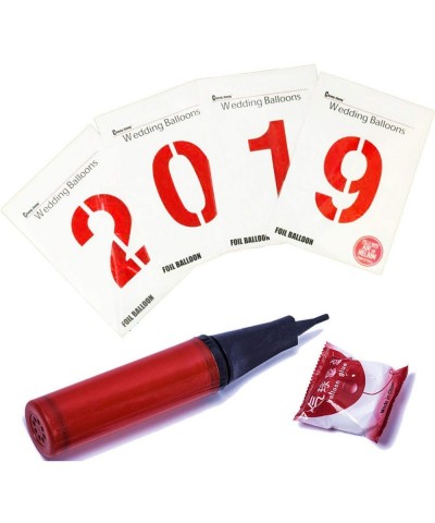 2019 Number Balloons Red Helium Balloons Anniversary Grad Party Decoration - Red2019 - C518R233Z45 $7.55 Balloons