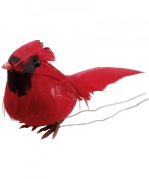 10Pcs Red Cardinals Ornaments- Lifelike Lovely Cardinal Clip On Christmas Tree Ornament Door Festival Decorations with Clips ...