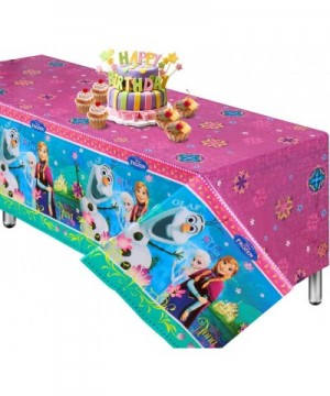 Plastic Tablecloth for Frozens 2 Themed Birthday Party-72" x 52" Disposable Table Cover - C0199MS7A7S $7.13 Tablecovers