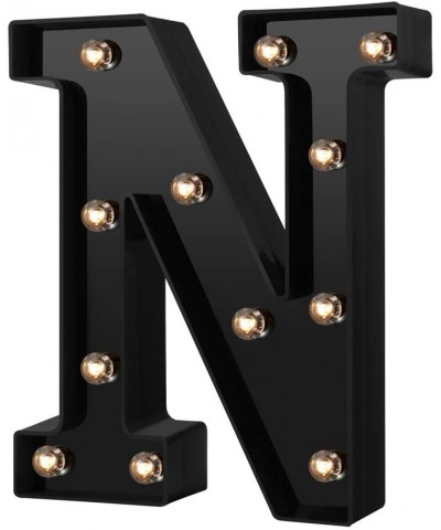 Newly Design Led Letters Numbers Lights 26 Alphabet & Arabic Numerals 0-9 Black Decorative Marquee Lamps for Events Wedding P...