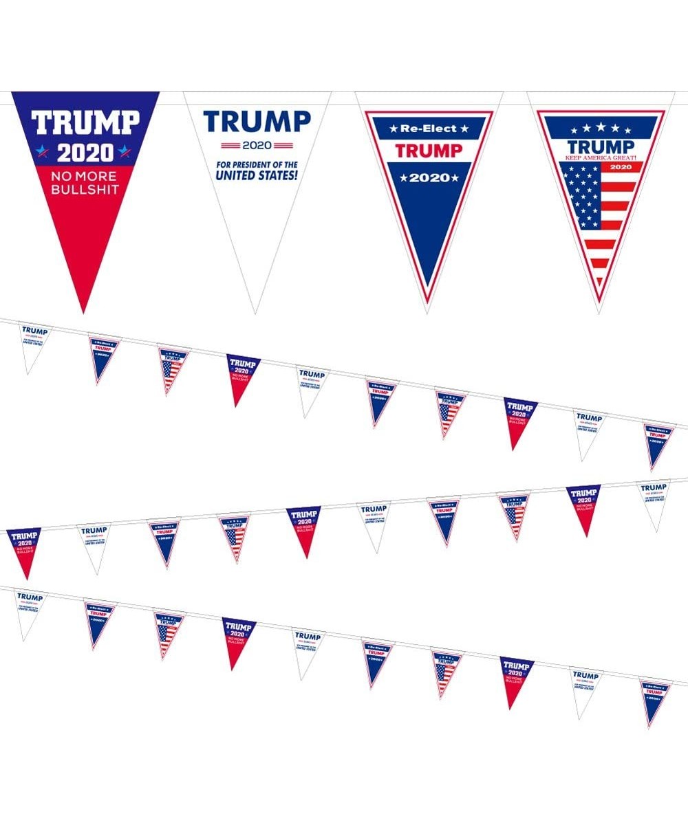 Trump 2020 No More Bull Keep America Great Bunting Banner Indoor Outdoor Decorations - Donald Trump for President 2020 Vinyl ...