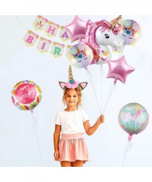 Large Unicorn Balloons Party Supplies- 43" Pink Unicorn Mylar Balloon for Unicorn Theme 7th Birthday Party Decorations- Baby ...