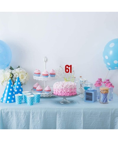 Happy 61st Birthday Cake Topper - Sixty one-year-old Cake Topper- 61st Birthday Cake Decoration- 61st Birthday Party Decorati...